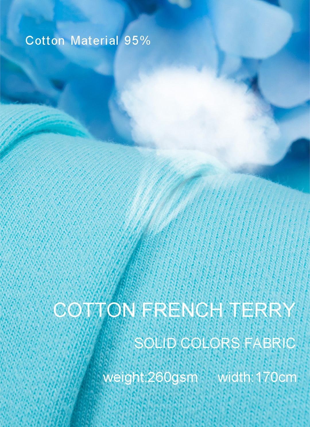 Solid French Terry colours 1-70