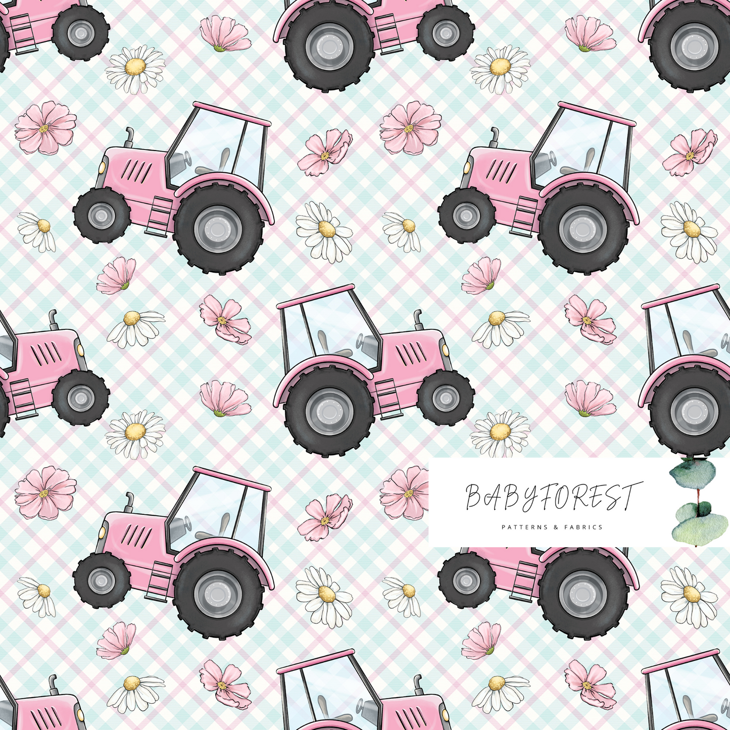 Pink Farm Tractors