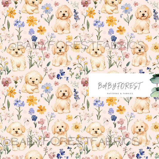 Floral dog